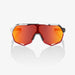 100% S2 Soft Tact Grey Camo Sunglasses, Red Multilayer Mirror