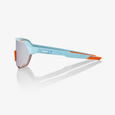 100% S2 Soft Tact Two Tone Sunglasses with Silver Mirror Lens offering UV protection and clear vision for cycling performance