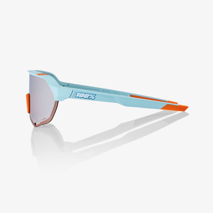 100% S2 Soft Tact Two Tone Sunglasses, Silver Mirror Lens