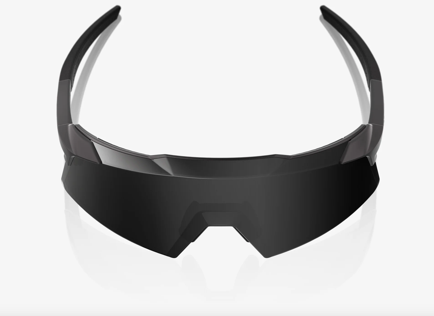 100% S3 matte and gloss black sunglasses with black mirror lens for cycling and outdoor sports