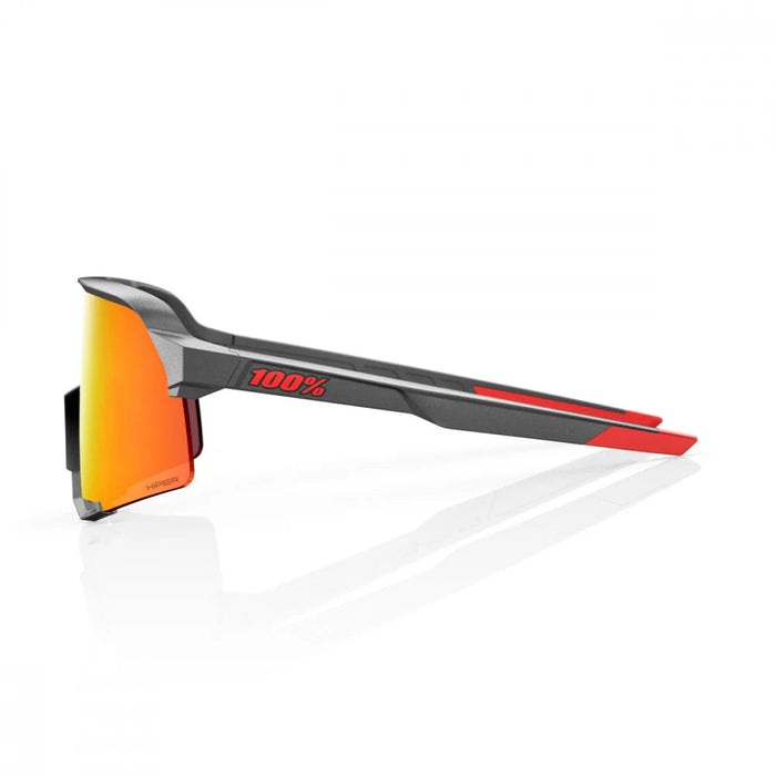 100% S3 Matte Gunmetal Sunglasses, HiPER Mirror