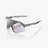 100% S3 polished translucent grey sunglasses with rose gold mirror lens for cycling and performance sports