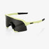100% S3 Soft Tact Glow Sunglasses Black Mirror Lens lightweight performance cycling eyewear