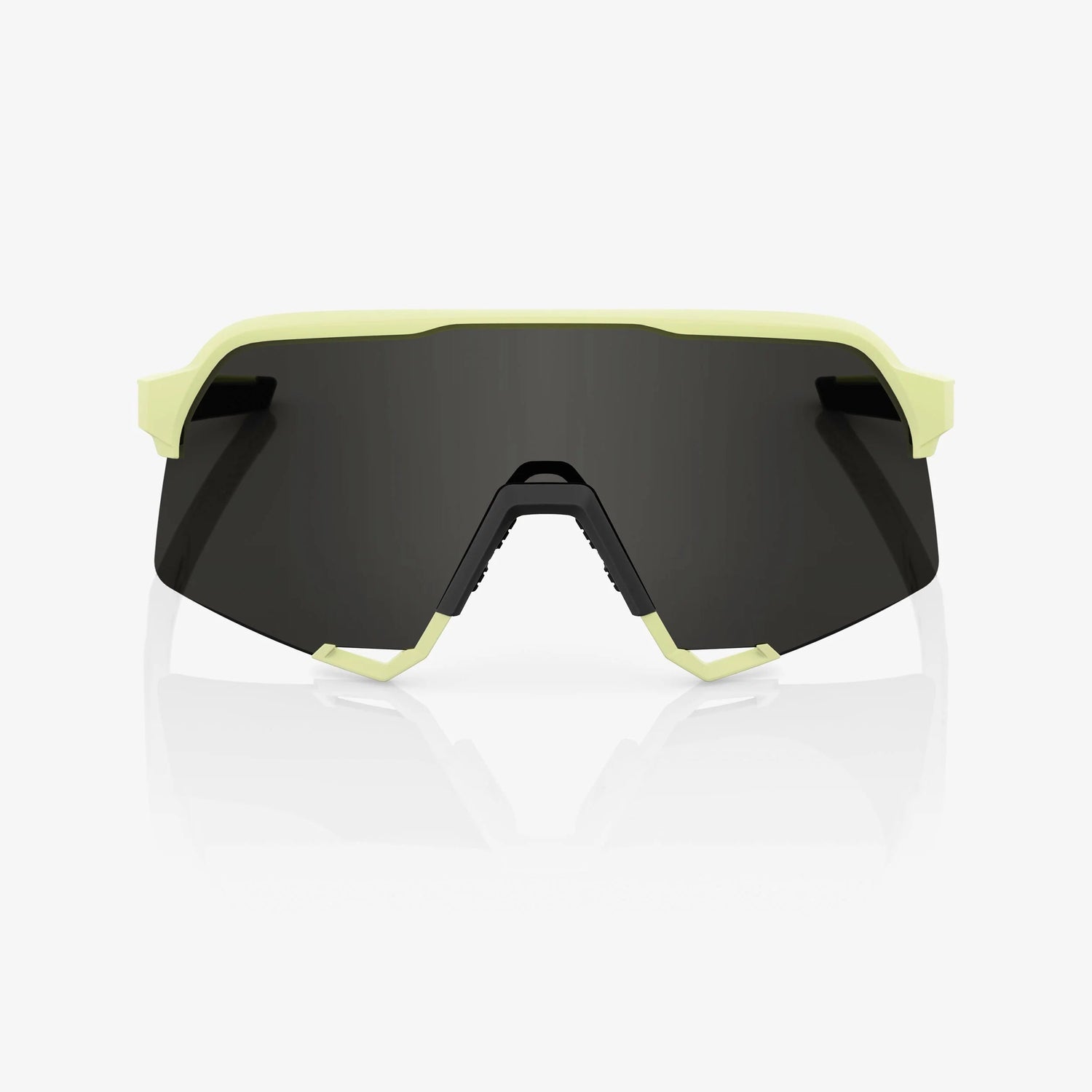 100% S3 Soft Tact Glow Sunglasses Black Mirror Lens lightweight performance cycling eyewear