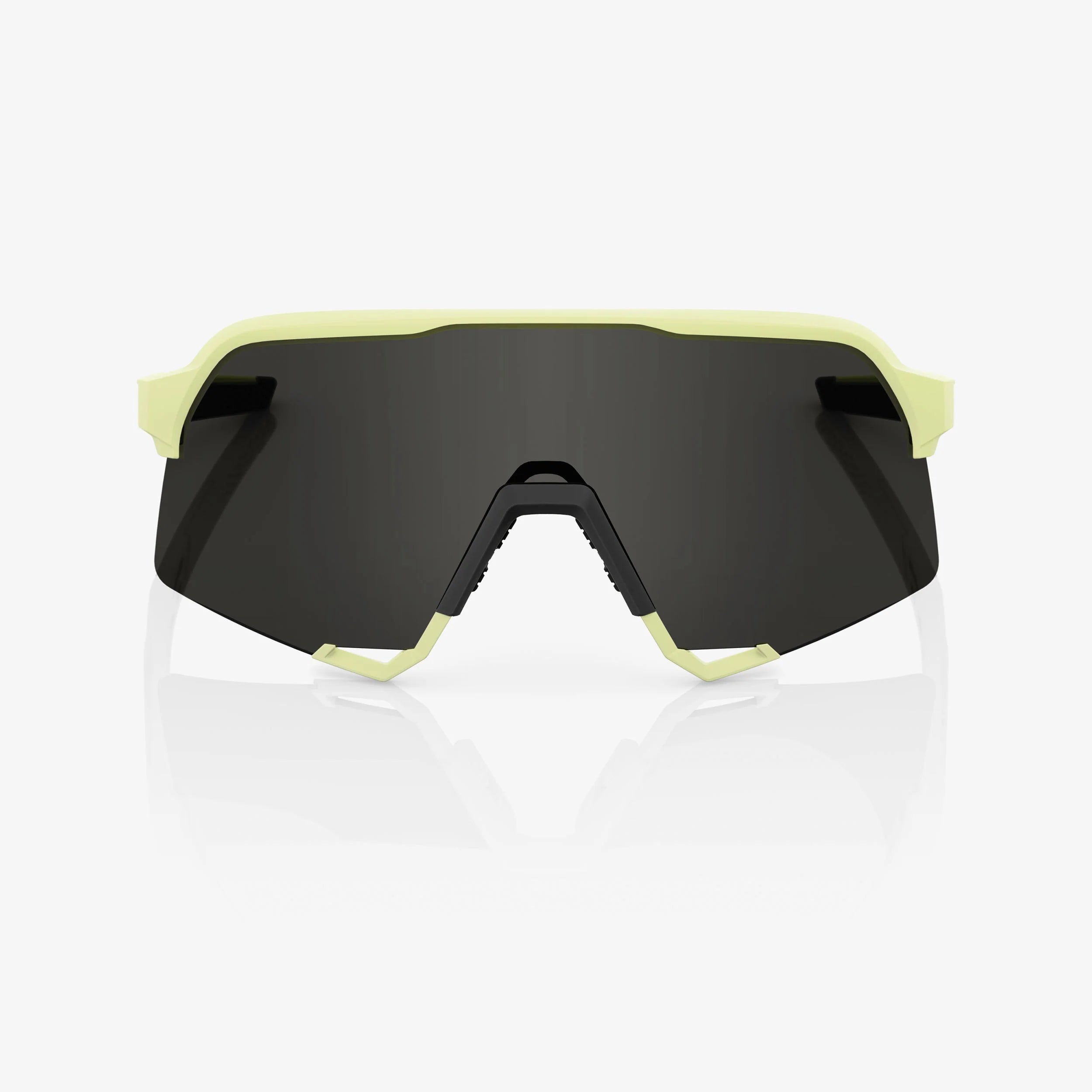 100% S3 Soft Tact Glow Sunglasses Black Mirror Lens lightweight performance cycling eyewear