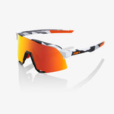 100% S3 Soft Tact Grey Camo Sunglasses with Red Multilayer Mirror Lens providing UV protection and high-clarity vision
