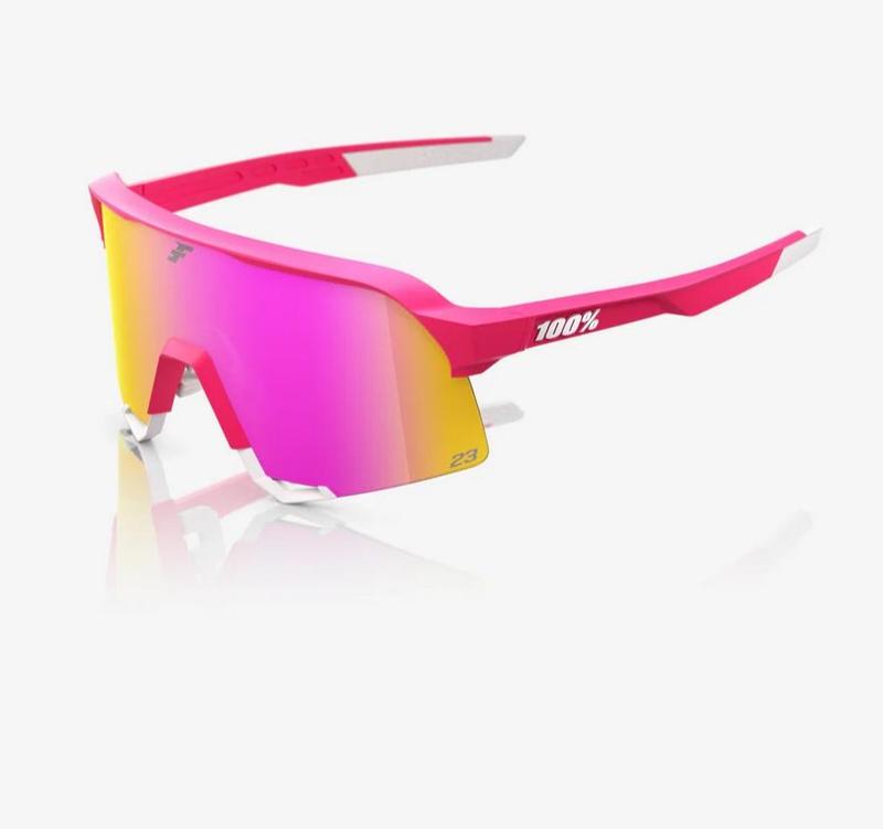 100% S3 Sunglasses Tatis 24 LE HiPER Vital Pink Mirror Lens cycling eyewear