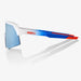 100% S3 TotalEnergies Team Matte White / Metallic Blue Sunglasses