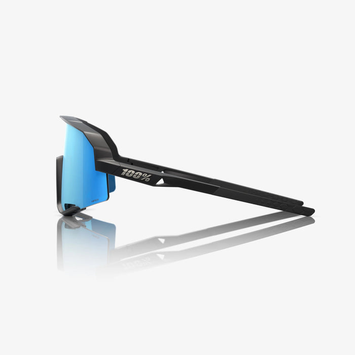 100% Slendale Matte Black, HiPER Blue Multilayer Mirror