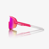100% Slendale Pitaya sunglasses with HiPER Vital Pink Mirror lens for cycling and outdoor sports performance