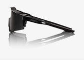 100% Speedcraft matte black gloss black sunglasses with black mirror lens for cycling and outdoSL or performance