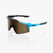 100% Speedcraft BWR Black Cycling Sunglasses Belgian Waffle Limited Edition-Gold Mirror+Clear Lens