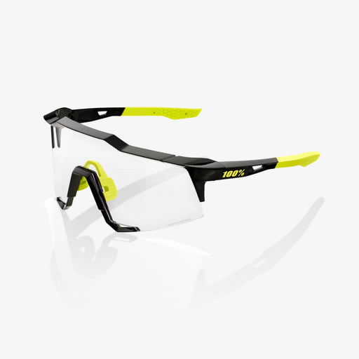 100% Speedcraft Gloss Black Cycling Sunglasses - Photochromic Lens