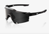 100% Speedcraft matte black gloss black sunglasses with black mirror lens for cycling and outdoor performance