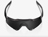 100% Speedcraft matte black gloss black sunglasses with black mirror lens for cycling and outdoor performance