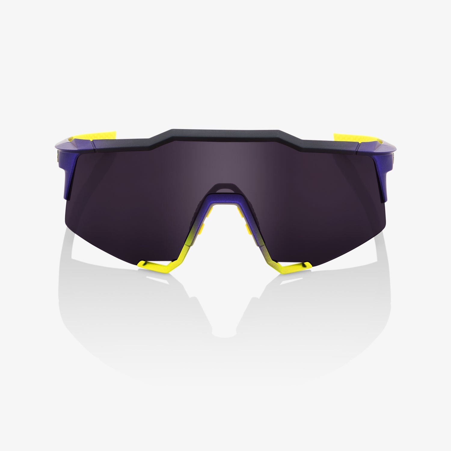 100% Speedcraft Matte Metallic Digital Brights Sunglasses with Dark Purple Lens providing UV protection and high-clarity vision
