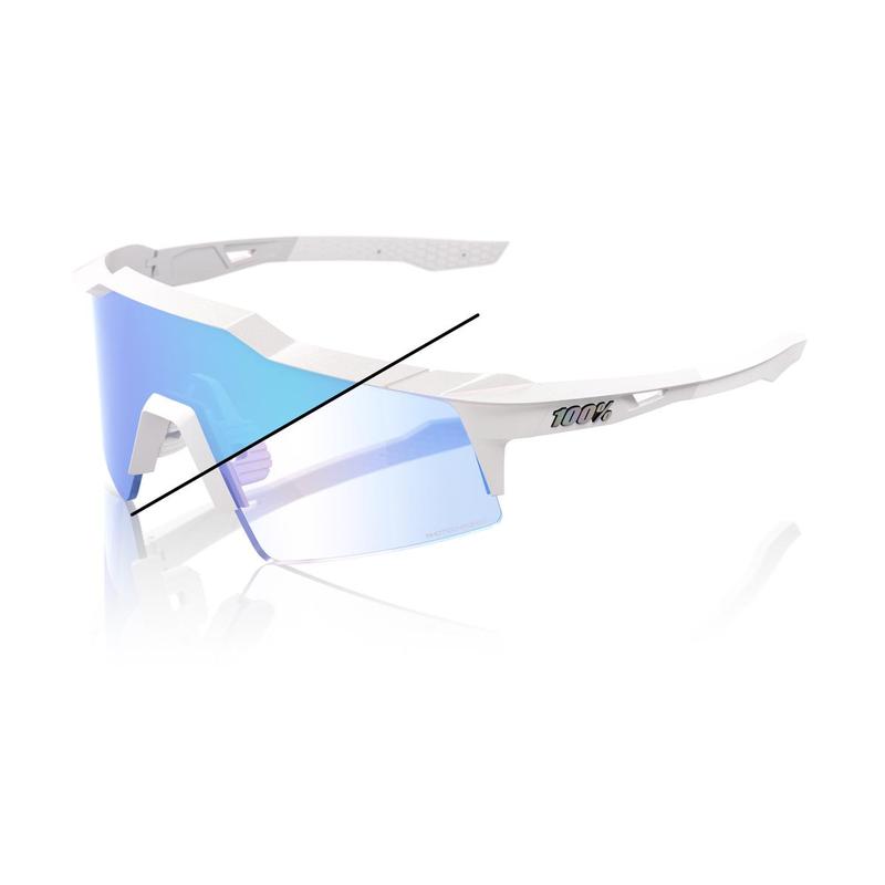 100% Speedcraft SL LE Bastille Blue Mirror Sunglasses Photochromic Lens cycling eyewear