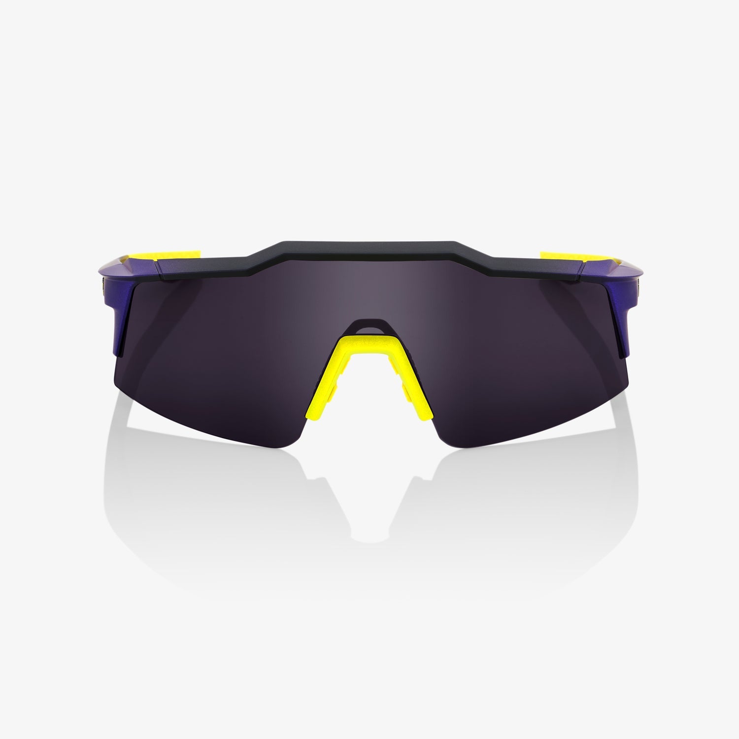 100% Speedcraft SL Matte Metallic Digital Brights Sunglasses with Smoke Lens offering UV protection clarity and aerodynamic performance