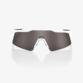 100% Speedcraft SL Matte White Sunglasses HiPER Silver Lens lightweight performance cycling eyewear