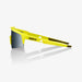 100% Speedcraft SL Soft Tact Banana Sunglasses, Black Lens