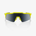 100% Speedcraft SL Soft Tact Banana Sunglasses, Black Lens