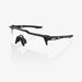 100% Speedcraft SL Soft Tact Black Cycling Sunglasses - Red Multilayer Mirror Lens