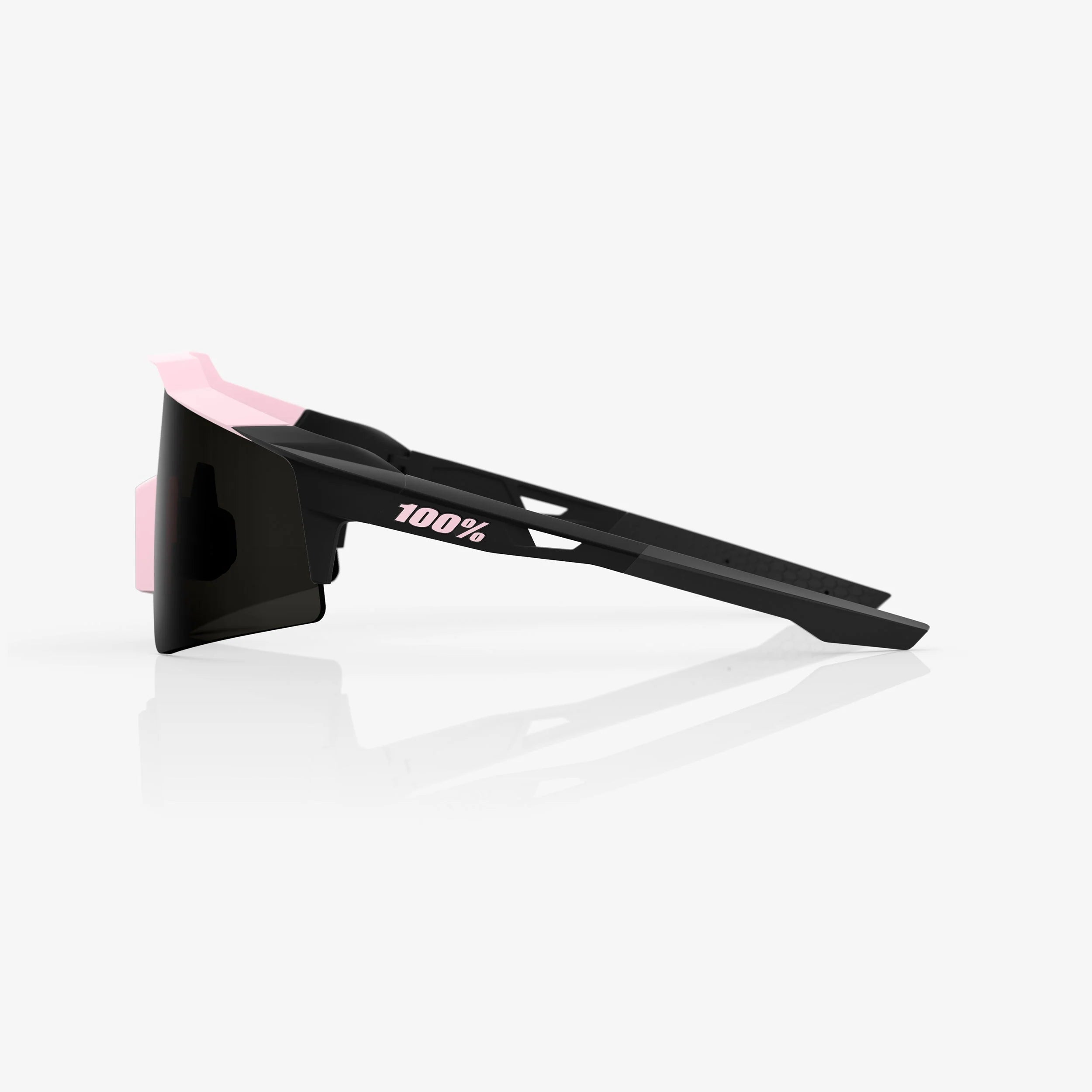 100% Speedcraft SL Soft Tact Desert Pink Sunglasses Smoke Lens cycling eyewear
