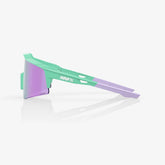 100% Speedcraft SL Soft Tact Mint Sunglasses Lavender Mirror Lens cycling eyewear