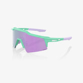 100% Speedcraft SL Soft Tact Mint Sunglasses Lavender Mirror Lens cycling eyewear