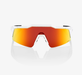 100% Speedcraft SL Soft Tact Off White Sunglasses, HiPER Red Lens