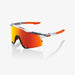 100% Speedcraft Soft Tact Grey Camo Sunglasses, Red Multilayer Mirror