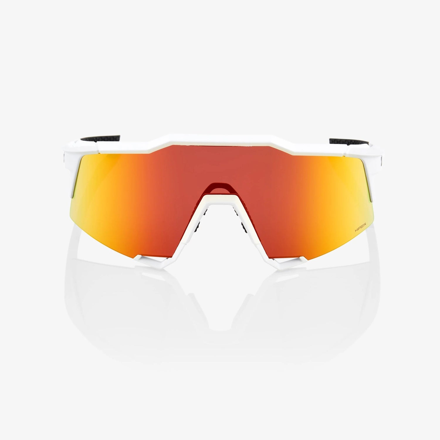 100% Speedcraft Soft Tact Off White Sunglasses HiPER Red Multilayer Lens cycling eyewear