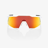 100% Speedcraft Soft Tact Off White Sunglasses HiPER Red Multilayer Lens cycling eyewear