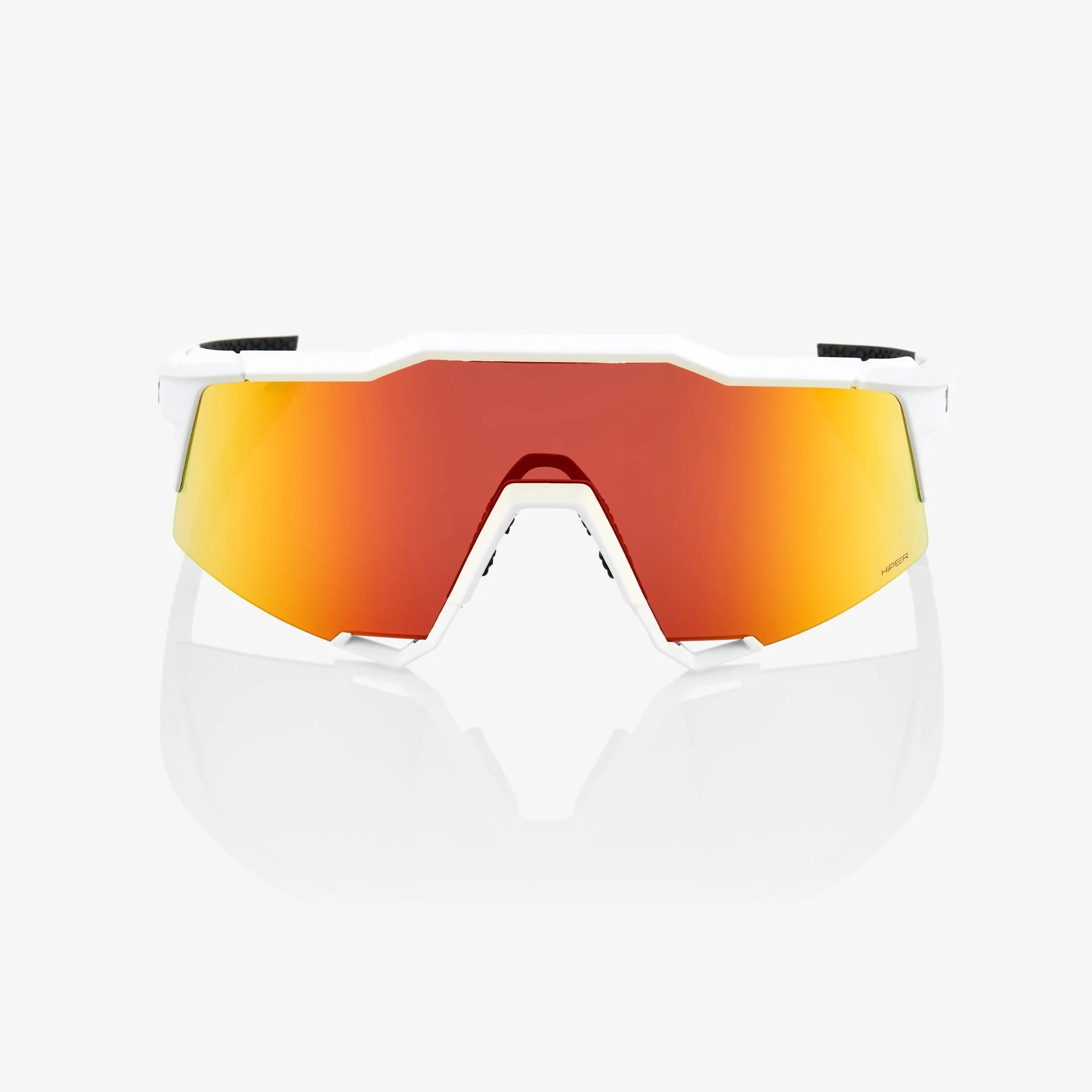 100% Speedcraft Soft Tact Off White Sunglasses HiPER Red Multilayer Lens cycling eyewear