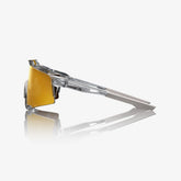 100% Speedcraft Translucent Grey cycling sunglasses with Flash Gold Mirror Lens – UV400 protective performance eyewear for cyclists