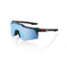 100% Speedcraft XS Black Holographic Sunglasses, HiPER Blue Multilayer Mirror Lens