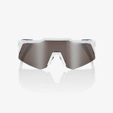 100% Speedcraft XS Matte White Sunglasses HiPER Silver Mirror Lens cycling eyewear