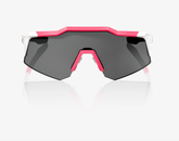 100% Speedcraft XS Puddy Pink White sunglasses with smoke lens for cycling and outdoor performance