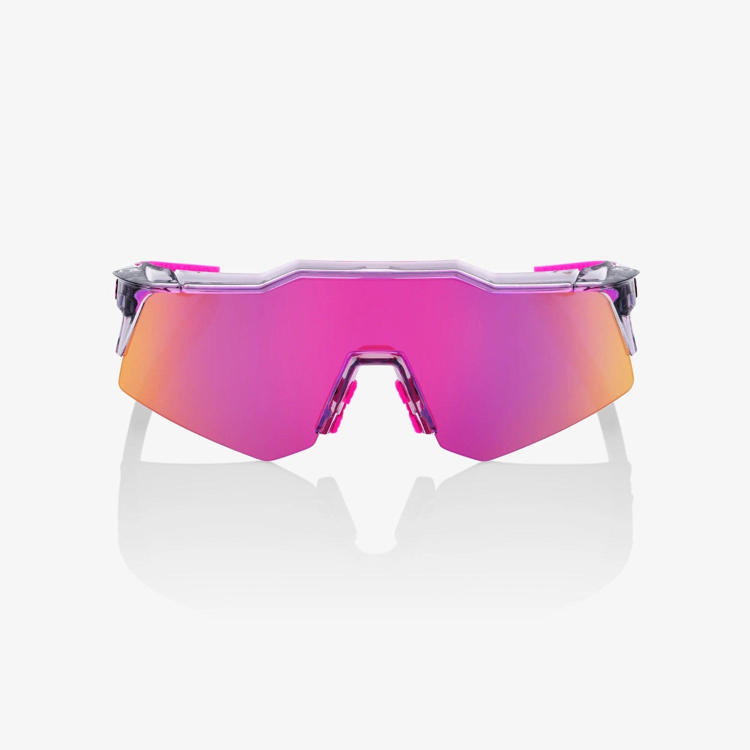 100% Speedcraft XS Tokyo Night Sunglasses Purple Multilayer Mirror Lens performance cycling eyewear