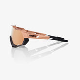 100% Speedtrap Matte Copper Chromium Black Sunglasses with HiPER Copper Mirror Lens providing UV protection and high-clarity performance