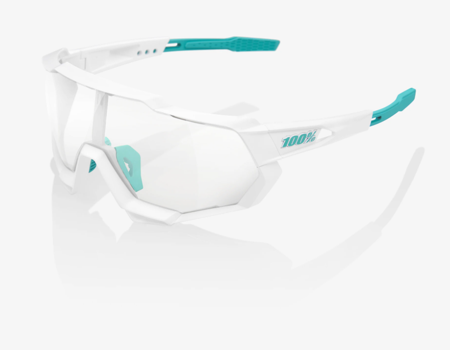 100% Speedtrap SE BORA - hansgrohe Team White Cycling Sunglasses - Silver Mirror Lens