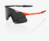 100% Hypercraft Matte Oxyfire Cycling Sunglasses with smoke lens – lightweight performance eyewear for cyclists