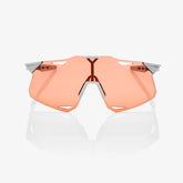 100% Hypercraft matte stone grey cycling sunglasses with coral performance lens