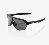 100% S2 Soft Tact Black sunglasses Smoke Lens UV protective performance cycling eyewear