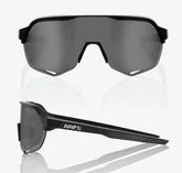 100% S2 Soft Tact Black sunglasses Smoke Lens UV protective performance cycling eyewear