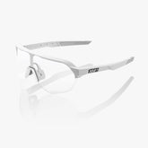100% S2 Soft Tact Off White cycling sunglasses with Red Multilayer Mirror lens