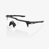 100% Speedcraft SL Soft Tact Black cycling sunglasses with Red Multilayer Mirror lens