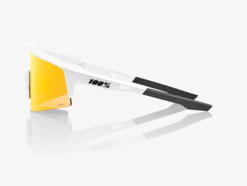 100% Speedcraft SL Soft Tact Off White cycling sunglasses with red multilayer lens high performance cycling eyewear