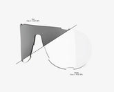 100% Westcraft Shield replacement lens for cycling sunglasses with UV protection and clarity