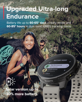 Suunto Vertical Sports Watch with GPS navigation, solar charging, and durable outdoor design for cycling and fitness tracking